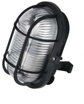 Lena Lighting 602016 LL Oval 1x60W E27 Светильник накладной черный (пласт.реш.) IP44