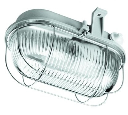 Lena Lighting 100178 LL Oval 1x100W E27 Светильник накладной серый (металл.реш.) IP44