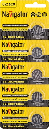 Фото Navigator 94780 NBT-CR1620-BP5 элем.питания