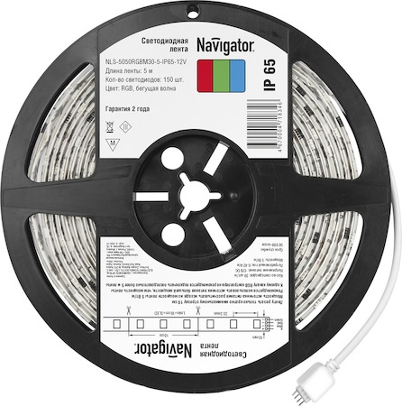 Фото Navigator 71834 NLS-5050RGBM30-5-IP65-12V светодиодная лента