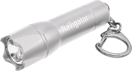 94930 Фонарь Navigator 94 930 NPT-KC02-Gr-3LR44 брелок. алюм. 3LED, серый бл.