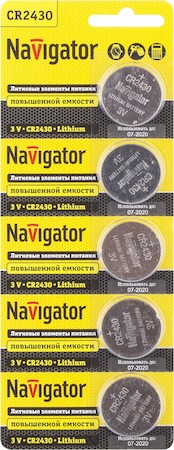 94781 Элемент питания Navigator 94 781 NBT-CR2430-BP5