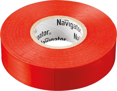 71230 Изолента Navigator 71 230 NIT-B15-10/R красная