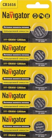 94779 Элемент питания Navigator 94 779 NBT-CR1616-BP5