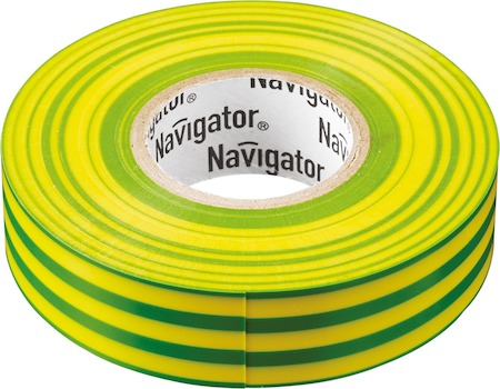 71115 Изолента Navigator 71 115 NIT-A19-20/YG жёлто-зелёная