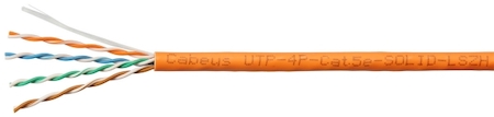 UTP (U/UTP) Patch 5Е LSZH Кабель (витая пара)    UTP (U/UTP) Patch (мн) LSZH (оранж.) кат. 5Е (500 м.) 4х2х0,52 мм Nexans