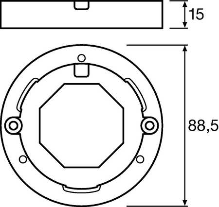 Osram 4008321691354 LEDVANCE DOWNLIGHT S WT CANOPY FS1