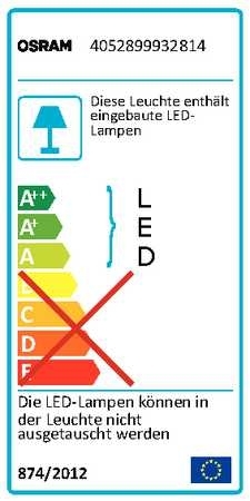 Osram 4052899932814 72819 LUMCOM LED-N 18W 3000K SI 2X1OSRAM