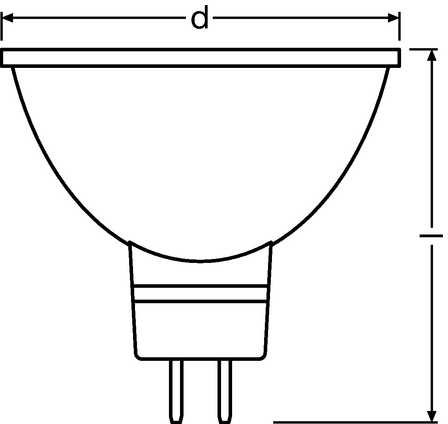 Osram 4052899237483 Лампа светодиодная LED SMR1620 3.8W/827 220-240V GU5.3 10X1