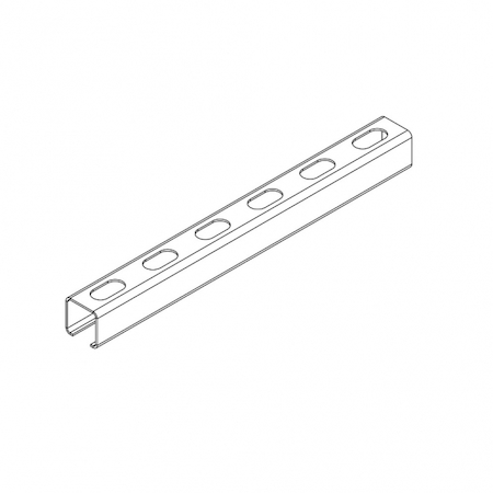 Ostec СПгц404015С1-3 Профиль монтажный С-образный 40х40х3000 (1,5 мм) (горячий цинк)