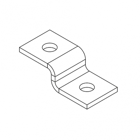 Ostec ПЛ-Zэг2 Пластина Z-образная 2 отверстия (гальваника)