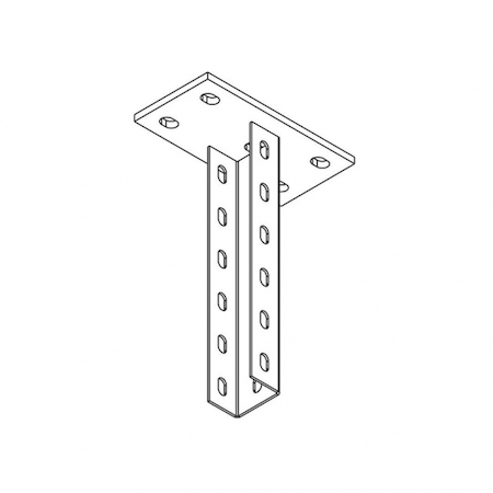 Ostec СПо6040-500 Стойка потолочная 6040-500 (окрашенная)