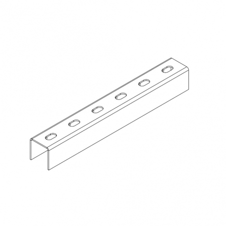 Ostec СПо505020U1-3 Профиль монтажный U-образный 50х50х3000 (2 мм) (окрашенный)