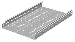 Ostec ЛПМЗТ(М)гц-300х50 (1 мм) Металлический лоток перфорированный 300х50х2500 (1 мм) (горячий цинк)