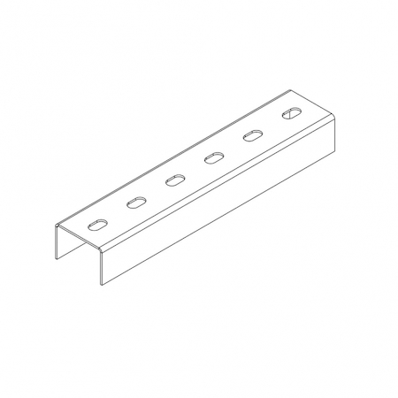 Ostec СП604025U1-3 Профиль монтажный U-образный 60х40х3000 (2,5 мм)