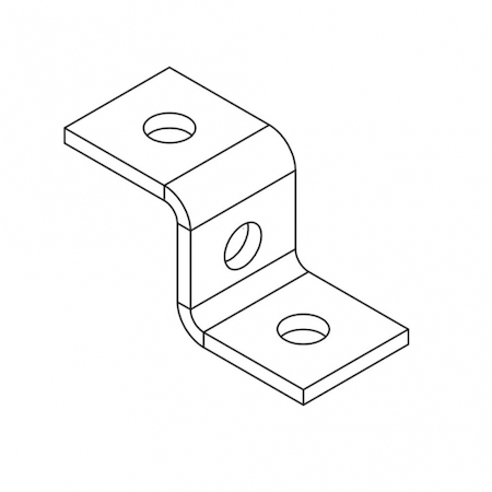 Ostec ПЛ-Zэг3 Пластина Z-образная 3 отверстия (гальваника)