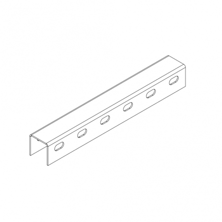 Ostec СПгц404015U2-3 Профиль монтажный U-образный 40х40х3000 (1,5 мм) (горячий цинк)