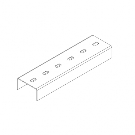 Ostec СПгц804020U1-3 Профиль монтажный U-образный 80х40х3000 (2 мм) (горячий цинк)