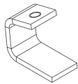 Ostec БЗэг47 Балочный зажим с резьбой 47 (гальваника)