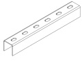 Ostec СПч505020U1-3 Профиль монтажный U-образный 50х50х3000 (2 мм) (неоцинк.)
