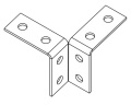 Ostec ПУЗДч Пластина угловая 3Д (неоцинк.)