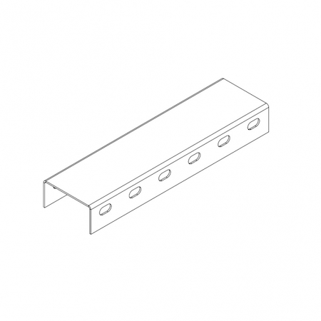 Ostec СП804020U2-3 Профиль монтажный U-образный с боковой перфорацией 80х40х3000 (2 мм)