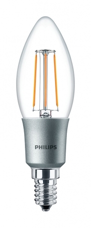Philips 929001227208 Лампа LEDClassic 4.5-50W B35 E14 WW CL D