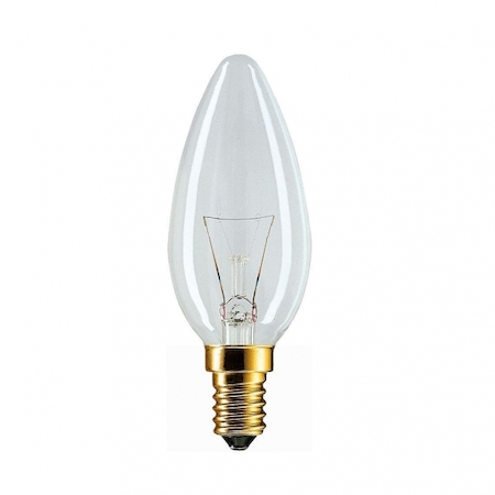 Philips 921486544204 Лампа Stan 25W E14 230V B35 CL 1CT/10X10