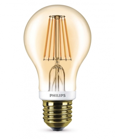 Philips 871869657483600 Лампа LEDCla 7.5-60W A60 E27 2000K GOLD