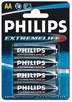 Б00029761EV5J Элемент питания Philips LR6-4BL EXTREME LIFE (48/864/12960)