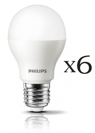 Philips 871829175279000 (6) (Упак. 6шт.) LEDBulb 9.5-70W E27 3000K