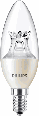 Philips 45368100 MASTER LEDcandle - LED-lamp/Multi-LED - Метка энергоэффективности (EEL): A+ - Коррелированная цветовая температура (ном.): 2200-2700 K