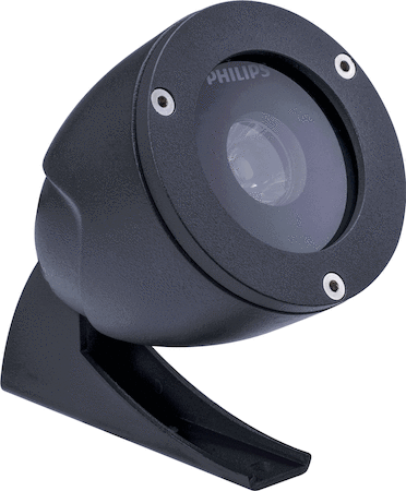 Philips 01711442 LED - Electronic transformer - Narrow beam angle 10° - Glass bowl/cover - 10° - Allen screw fixation - Цвет: Dark gray - Соединение: Проволочные