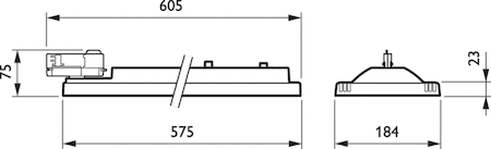 Philips 17228200 StoreSet track - Теплый белый 830 - Power supply unit - Double asymmetric optic wide beam - Silver - Цвет: Silver - Соединение: Соединительный зажим и