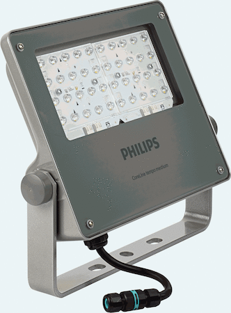 Philips 45587300 Coreline tempo medium - LED module 12000 lm - Нейтральный белый 740 - Optiflux asymmetrical axis angle 52° - Цвет: Gray - Соединение: Внешний разъем