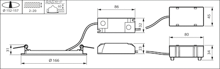 Philips 33947499 Теплый белый 830 - Power supply unit - Класс безопасности II