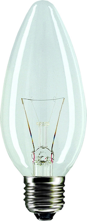 Philips 05669650 Standard Candle B35 clear - Candle-shaped incandescent lamp - Метка энергоэффективности (EEL): E