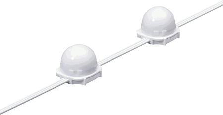 Philips 62312099 50 pcs - Transparent dome 4 inch separated - White - Цвет: White