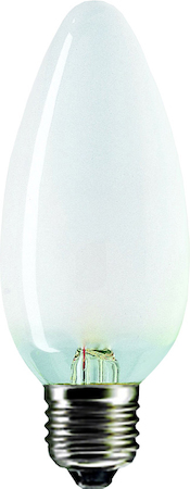 Philips 05646750 Standard Candle B35 frosted - Candle-shaped incandescent lamp - Метка энергоэффективности (EEL): E