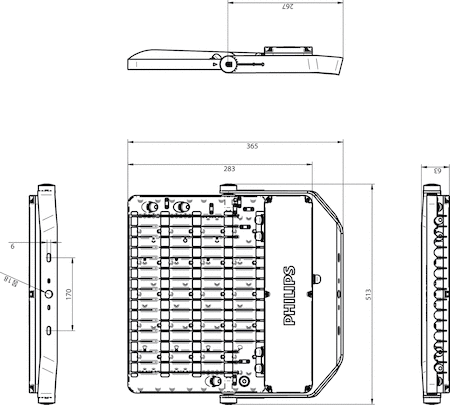 Philips 30463299 Цвет: Gray - Соединение: Проволочные выводы/провода