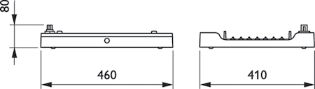 Philips 40733900 New Highbay - Нейтральный белый 840 - Power supply unit with DALI interface - Wide beam - Silver - Цвет: Silver - Соединение: Соединительный зажим