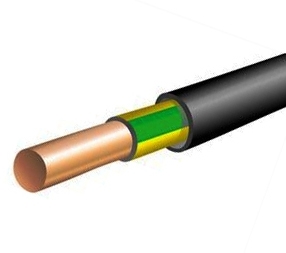 Prysmian ВВГнг-LS 1х4 ж/з Кабель медный силовой ВВГнг-LS 1х4  мм кв. черный/ж/з "РЭК- PRYSMIAN"