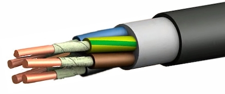 Prysmian ВВГнг(А)-FRLS 5х4 (ож)-0,66 рэк Кабель медный силовой ВВГнг-FRLS   5х4 мм.кв        "РЭК- PRYSMIAN"