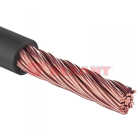 01-7022 Кабель питания силовой 1х10 мм², черный, (ø7,5 мм) (бухта 50м) (Power Cable) REXANT ВЫВОДИМ