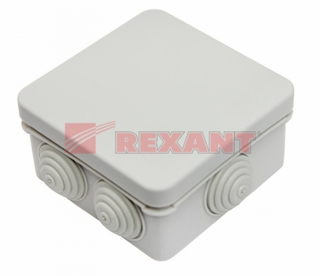 REXANT 28-3004 Коробка распаячная для о/п 80х80х40