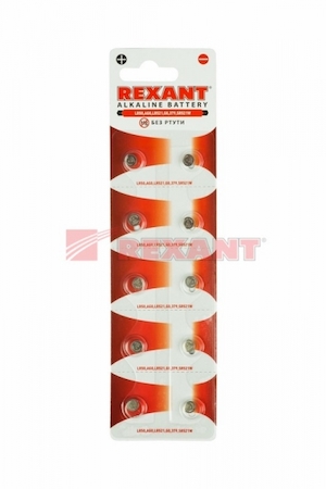 30-1041 Батарейка "REXANT" LR50,AG0,LR521,G0,379,SR521W