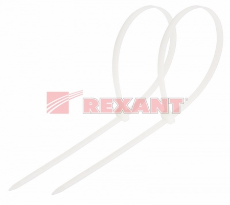 07-0450-5 Стяжкa нейлоновая 450 x 4,8 мм, белая (упак. 100 шт)  REXANT