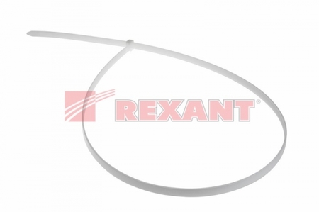 07-1020 Стяжка нейлоновая 1020 x 9,0 мм, белая (упак. 100 шт)  REXANT