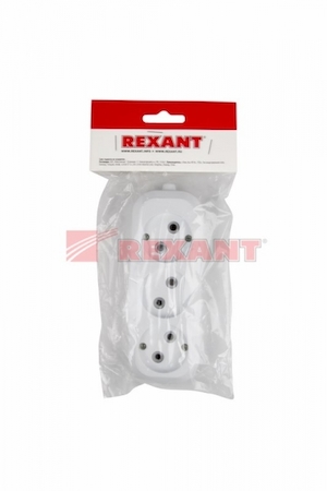 REXANT 11-8703 Колодка 3 гнезда без заземления Rexant