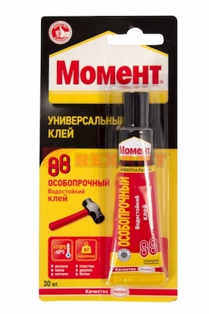 REXANT 09-1304-2 Клей "Момент 88" особо прочный (30мл) БЛИСТЕР